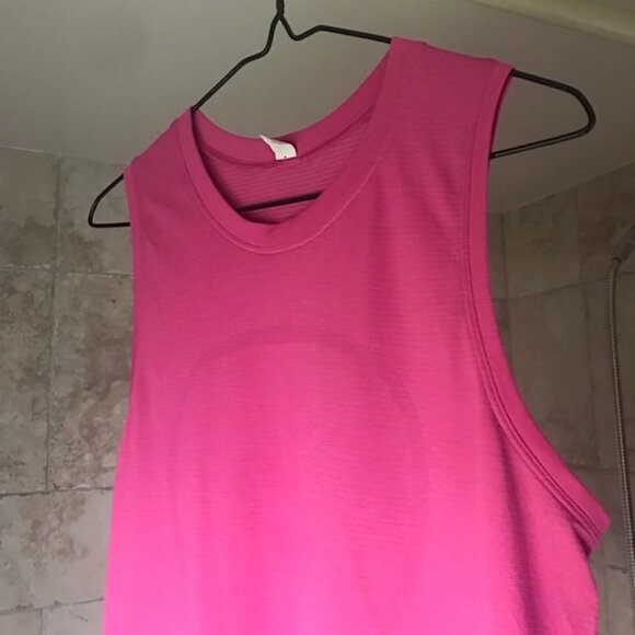 Lululemon Swiftly Breathe Muscle Tank Pink Lychee - Picture 7 of 13
